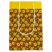 Sonnenblumen Mittlere Geschenktüte (Rückseite)
