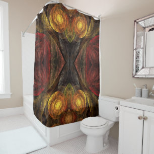 Sonnenblumen Moderne Abstrakte Kunst Duschvorhang