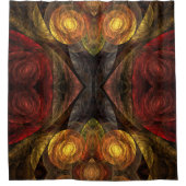 Sonnenblumen Moderne Abstrakte Kunst Duschvorhang (Vorderseite)