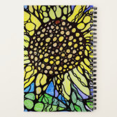 Sonnenblumen Moderne Kunst Notizblock (Rückseite)