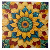 Sonnenblumen Moderne schöne Sammlung Fliese (Vorderseite)