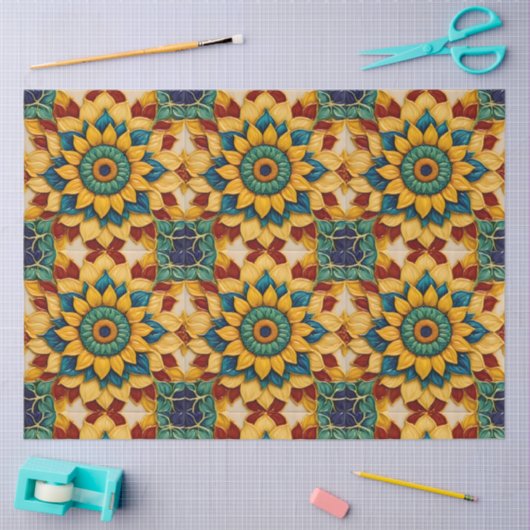 Sonnenblumen Moderne schöne Sammlung Seidenpapier (Basteln)