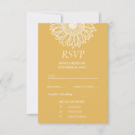 Sonnenblumen Moderner Garten Blumen RSVP Karte