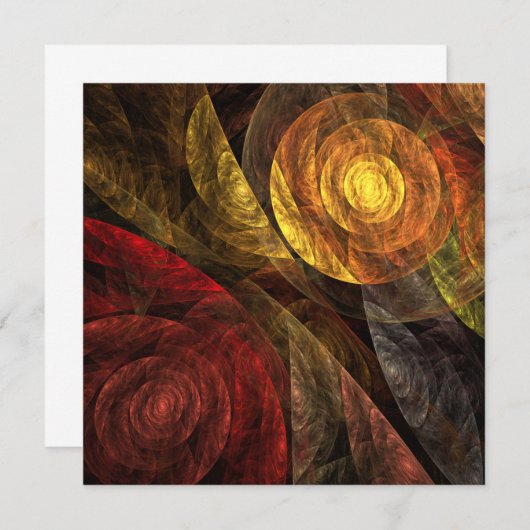 Sonnenblumen Modernes Abstraktes Kunstmuster (Vorne/Hinten)