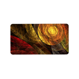 Sonnenblumen Modernes Abstraktes Kunstmuster Adressaufkleber