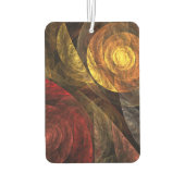 Sonnenblumen Modernes Abstraktes Kunstmuster Autolufterfrischer (Rückseite)