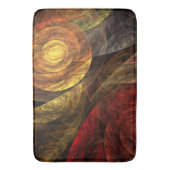 Sonnenblumen Modernes Abstraktes Kunstmuster Badematte (Vorderseite Vertikal)