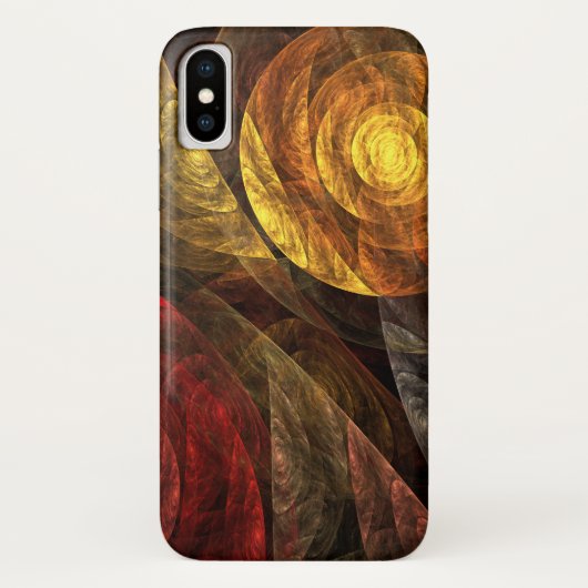 Sonnenblumen Modernes Abstraktes Kunstmuster Case-Mate iPhone Hülle (Rückseite)