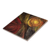 Sonnenblumen Modernes Abstraktes Kunstmuster Fliese (Seite)