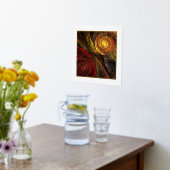 Sonnenblumen Modernes Abstraktes Kunstmuster Foliendrucke (Ablage(Küche))