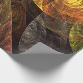 Sonnenblumen Modernes Abstraktes Kunstmuster Geschenkpapier (Ecke)