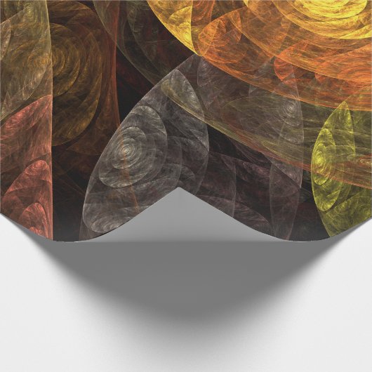 Sonnenblumen Modernes Abstraktes Kunstmuster Geschenkpapier (Ecke)