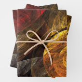 Sonnenblumen Modernes Abstraktes Kunstmuster Geschenkpapier Set (Beispiel)