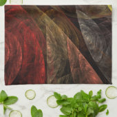 Sonnenblumen Modernes Abstraktes Kunstmuster Geschirrtuch (Gefaltet)