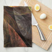 Sonnenblumen Modernes Abstraktes Kunstmuster Geschirrtuch (Viertel Falte)