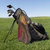 Sonnenblumen Modernes Abstraktes Kunstmuster Golfhandtuch (Gras)