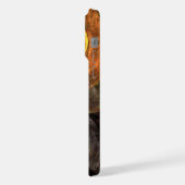 Sonnenblumen Modernes Abstraktes Kunstmuster iPhone Hülle (Linke Seite)