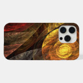 Sonnenblumen Modernes Abstraktes Kunstmuster iPhone Hülle (Rückseite (Horizontal))