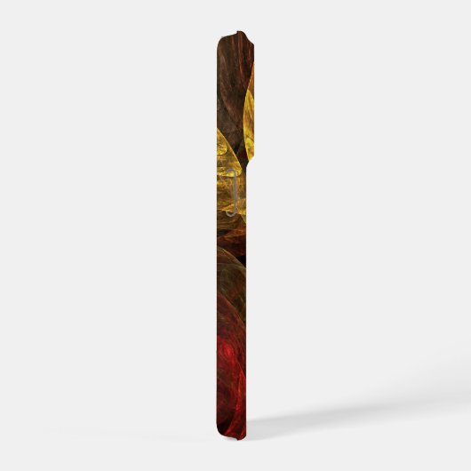 Sonnenblumen Modernes Abstraktes Kunstmuster iPhone Hülle (Rechte Seite)