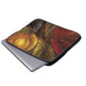 Sonnenblumen Modernes Abstraktes Kunstmuster Laptopschutzhülle (Vorne Knopf)