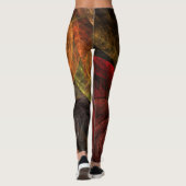 Sonnenblumen Modernes Abstraktes Kunstmuster Leggings (Rückseite)