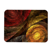 Sonnenblumen Modernes Abstraktes Kunstmuster Magnet (Horizontal)