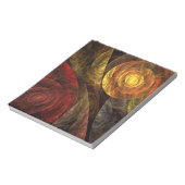 Sonnenblumen Modernes Abstraktes Kunstmuster Notizblock (Rotiert)