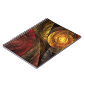 Sonnenblumen Modernes Abstraktes Kunstmuster Notizblock (Linke Seite)