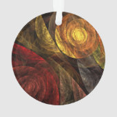 Sonnenblumen Modernes Abstraktes Kunstmuster Ornament (Rückseite)