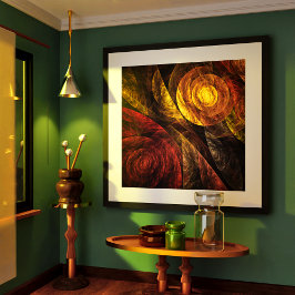 Sonnenblumen Modernes Abstraktes Kunstmuster Poster