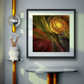 Sonnenblumen Modernes Abstraktes Kunstmuster Poster