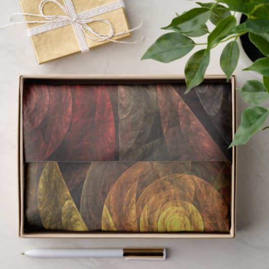 Sonnenblumen Modernes Abstraktes Kunstmuster Seidenpapier (Geschenk)