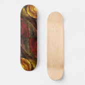 Sonnenblumen Modernes Abstraktes Kunstmuster Skateboard (Vorderseite)