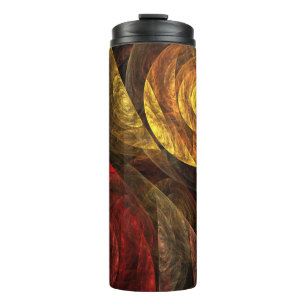 Sonnenblumen Modernes Abstraktes Kunstmuster Thermosbecher