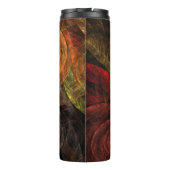 Sonnenblumen Modernes Abstraktes Kunstmuster Thermosbecher (Rückseite)