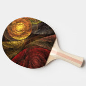 Sonnenblumen Modernes Abstraktes Kunstmuster Tischtennis Schläger (Seitenansicht)
