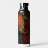 Sonnenblumen Modernes Abstraktes Kunstmuster Trinkflasche (Rechts)