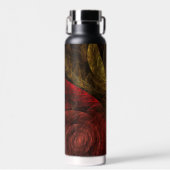 Sonnenblumen Modernes Abstraktes Kunstmuster Trinkflasche (Vorne)