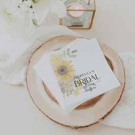 Sonnenblumen Modernes Brautparty Serviette