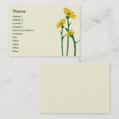 Sonnenblumen - mollig visitenkarte (Vorne/Hinten)