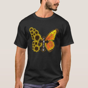 Sonnenblumen Monarch Butterfly Faith Sonnenblumen T-Shirt