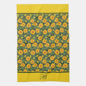 Sonnenblumen Monogramm Küchentücher (Vertikal)