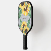 Sonnenblumen-Monogramm-Paddel Pickleball Schläger (Links)