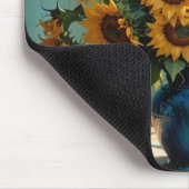 Sonnenblumen Morgen Mousepad (Ecke)