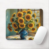 Sonnenblumen Morgen Mousepad (Mit Mouse)
