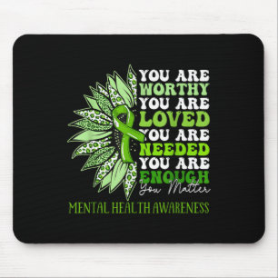 Sonnenblumen Motivierend Bewusstsein für psychisch Mousepad