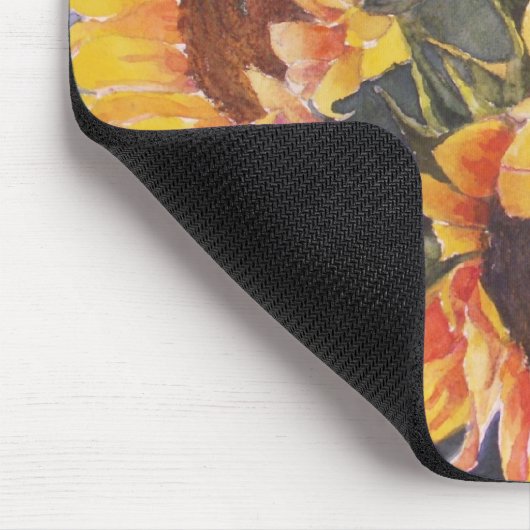 Sonnenblumen Mousepad (Ecke)