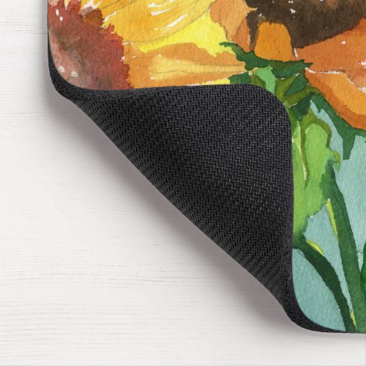 Sonnenblumen Mousepad (Ecke)