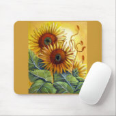 Sonnenblumen Mousepad (Mit Mouse)