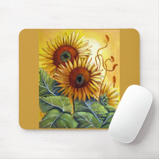 Sonnenblumen Mousepad (Mit Mouse)